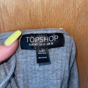 Topshop grey cropped tank